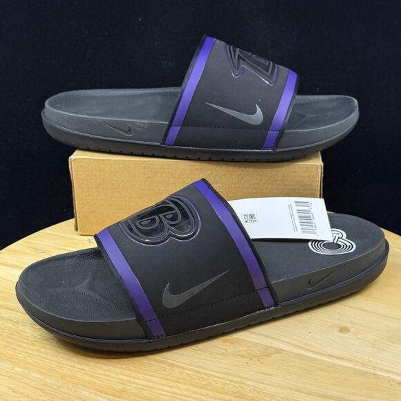 Nike Other - NIKE OFFCOURT SLIDE BALTIMORE RAVENS "SANDALS" BLACK-PURPLE SZ 11 [DD0546-001]
